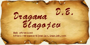Dragana Blagojev vizit kartica
